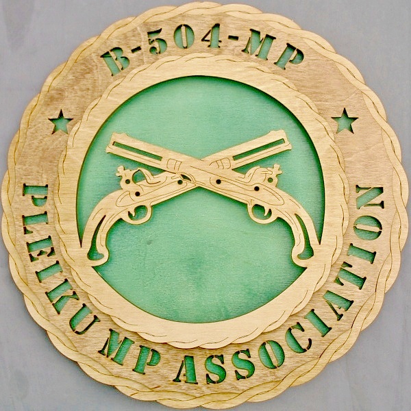 Army Plieku Assn Crossed Pistols Wall Tribute